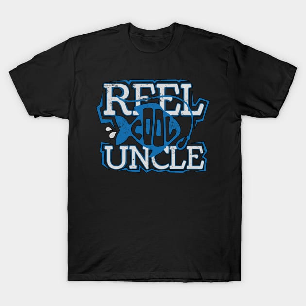 Reel Cool Uncle Fishing Fathers Day T-Shirt by Alex21